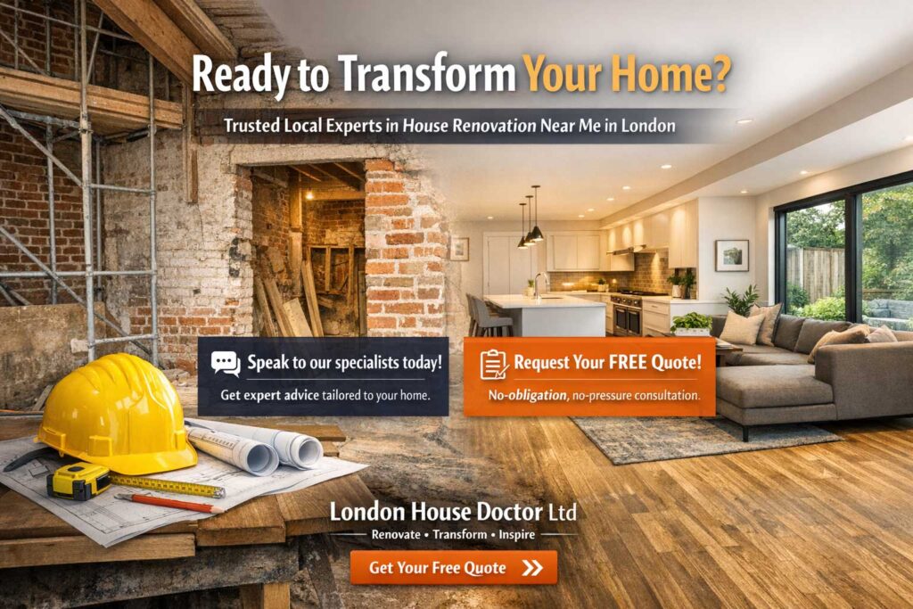 House Renovation Near Me in London House renovation transformation in London